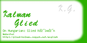 kalman glied business card